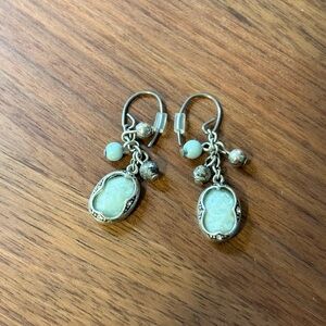 Cute light blue dangle earrings